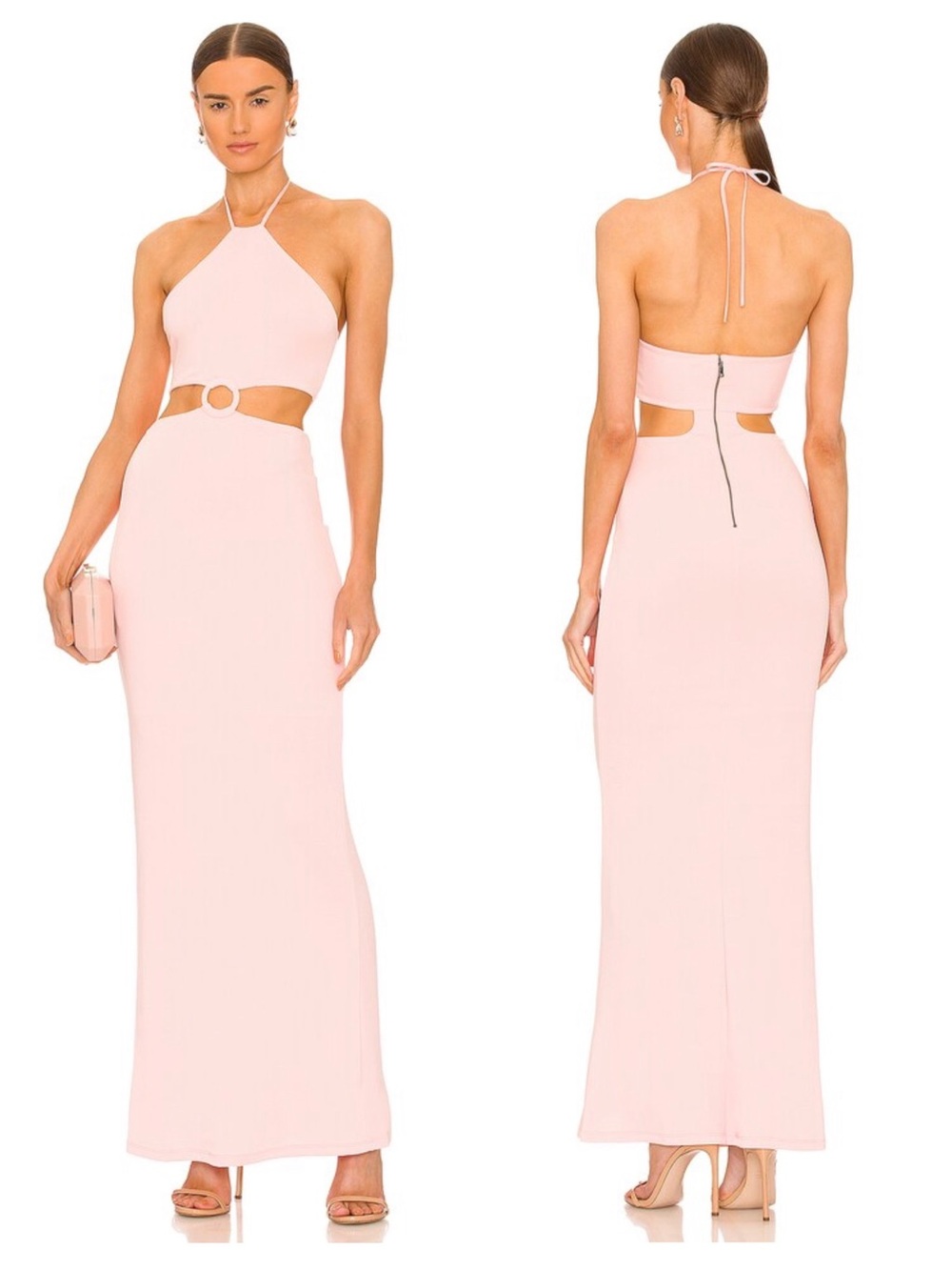 ALICE + OLIVIA Marguerite Cutout Long Dress - Picture 4 of 6